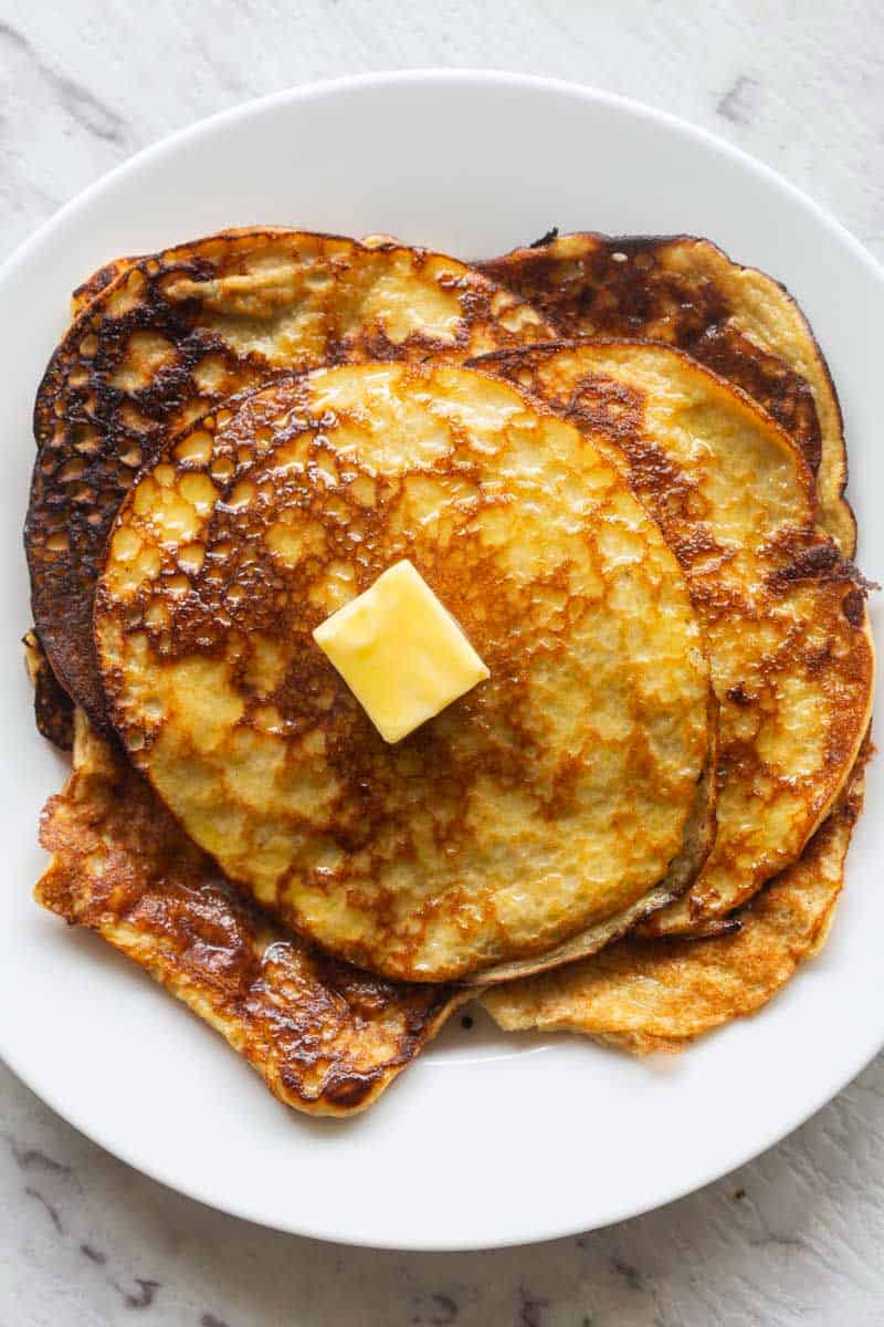 two ingredient banana pancakes