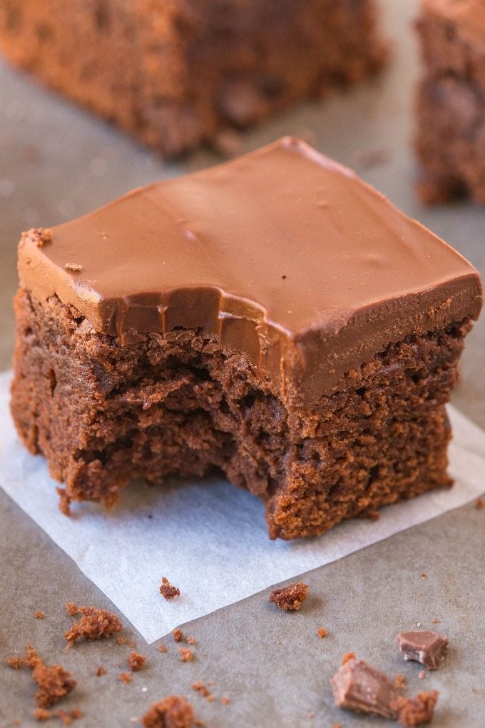 Healthy 5 Ingredient Sweet Potato BREAKFAST Brownies (V, GF, P)- SUPER fudgy, hearty and LOADED with chocolate goodness, its the filling and satisfying guilt-free breakfast, snack or dessert! {vegan, gluten free, paleo recipe}- thebigmansworld.com