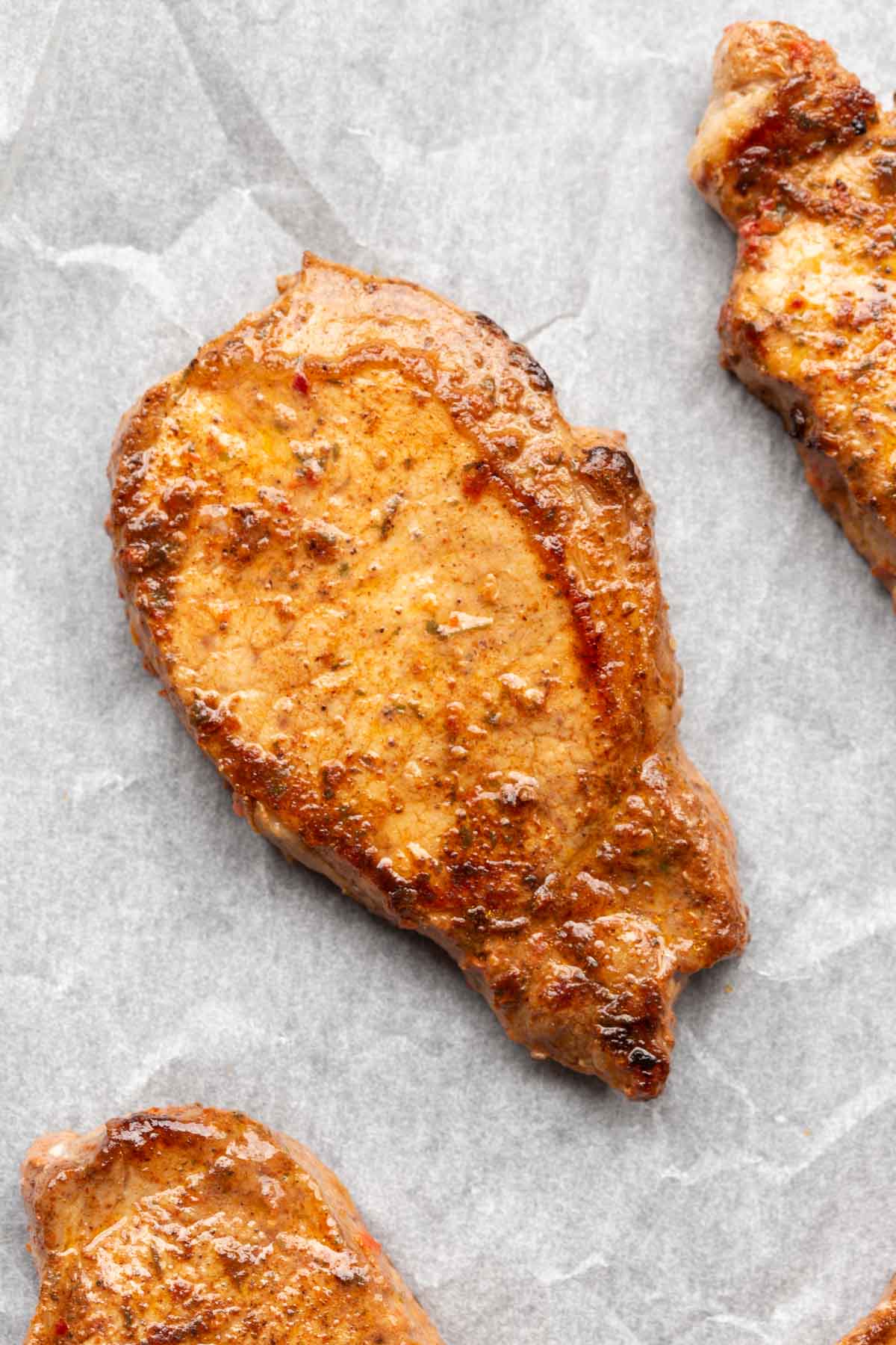 4 ingredient oven baked pork chops.