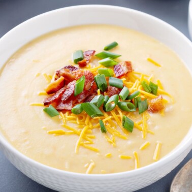 4 Ingredient potato soup recipe.