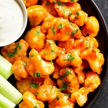 air fryer buffalo cauliflower recipe.