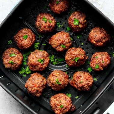 air fryer meatballs recipe.