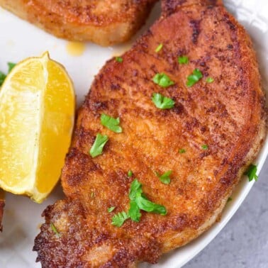 air fryer pork chops recipe.