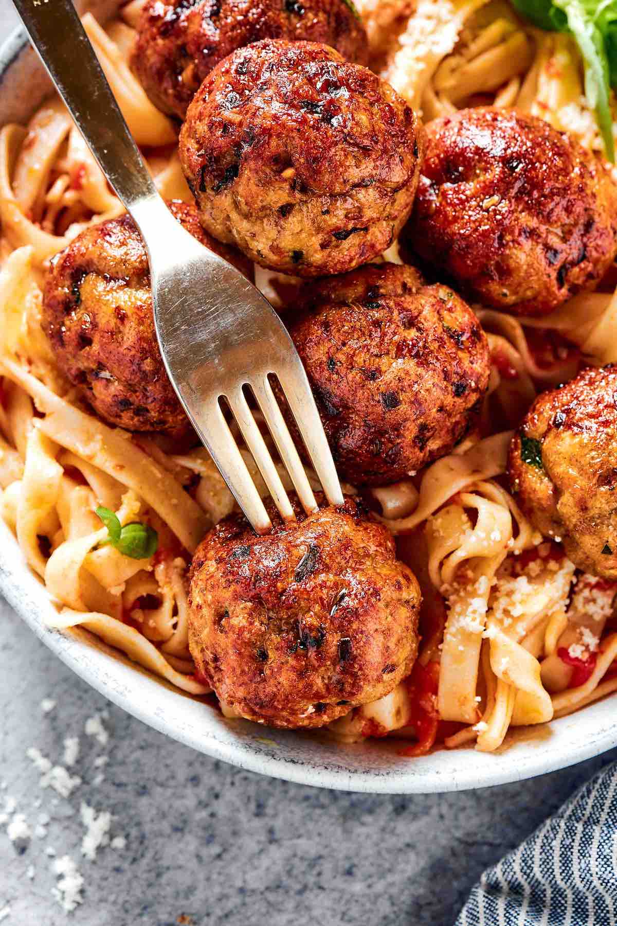 air fryer turkey meatballs.