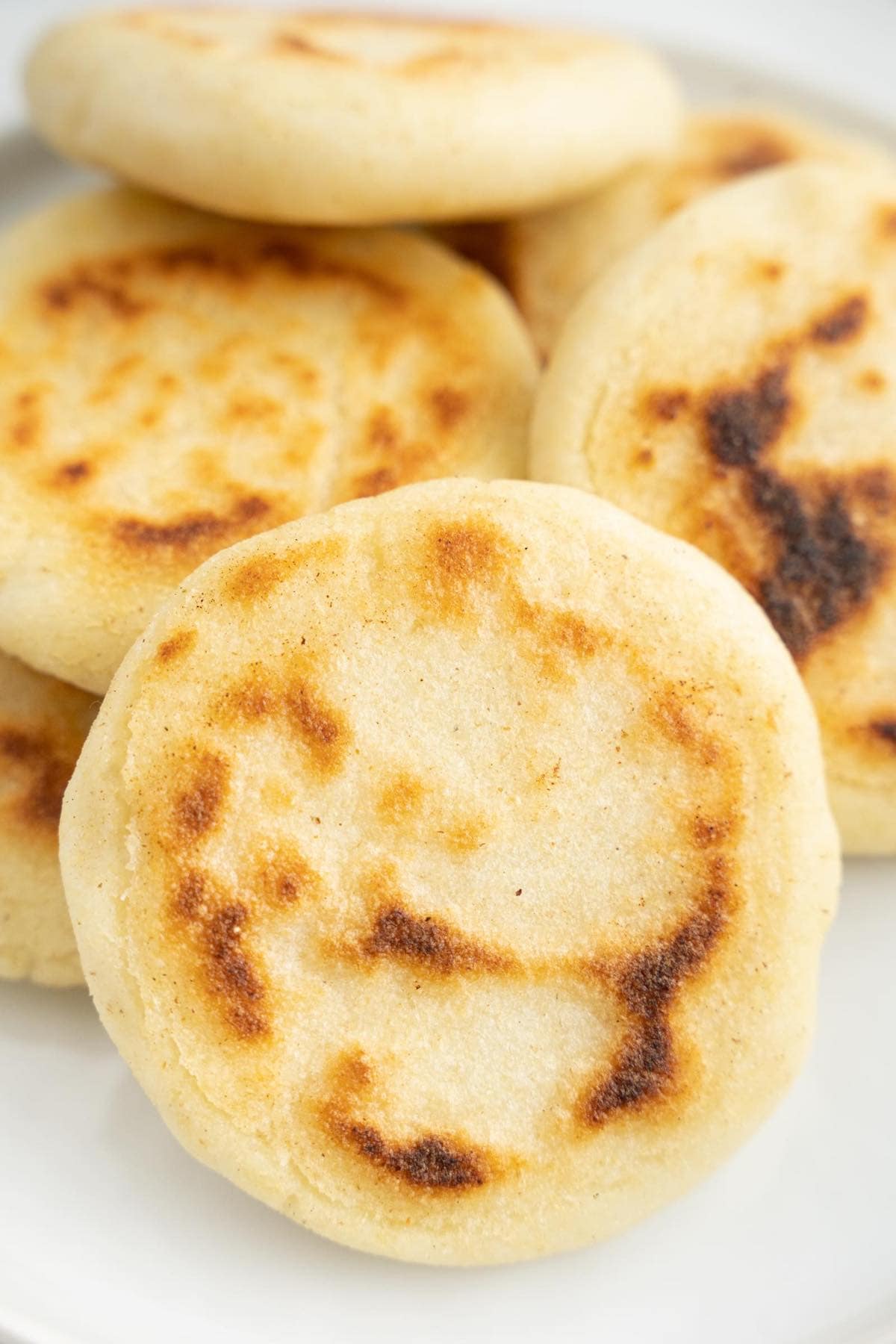 arepas con queso.