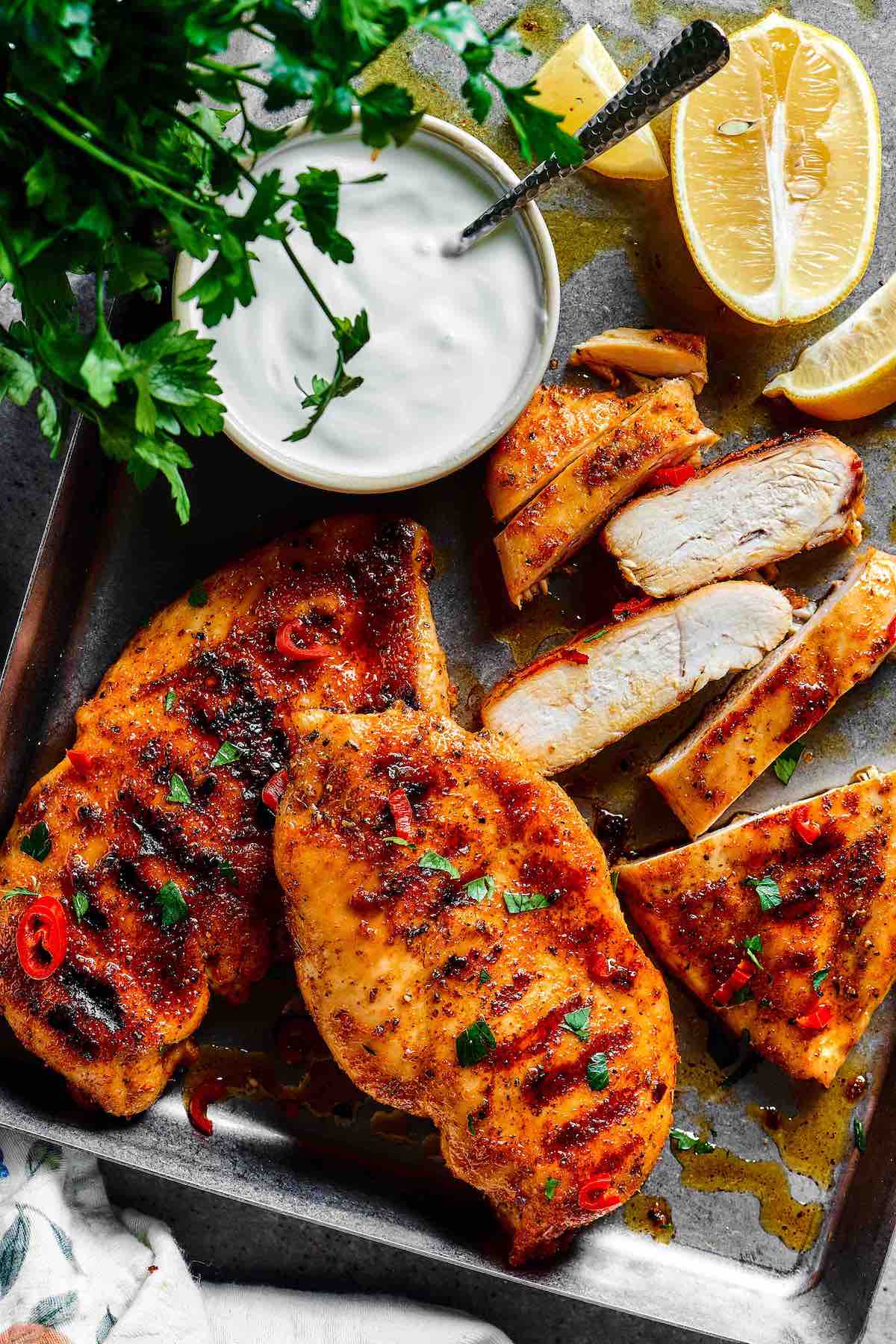 baked chicken breast.