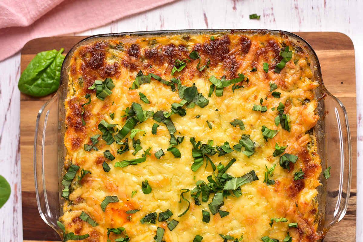 baked eggplant lasagna.