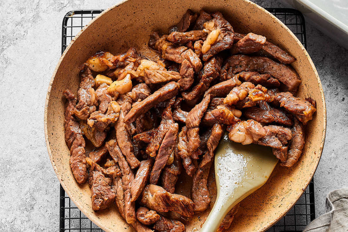 browning steak.