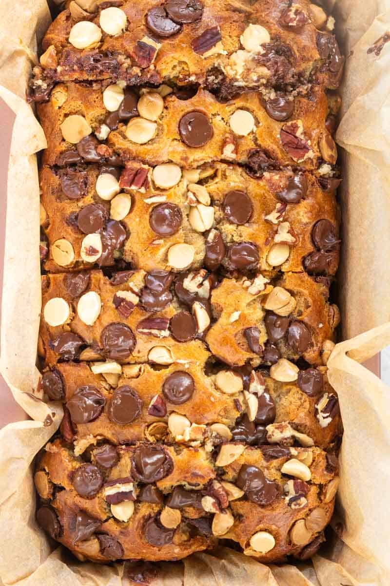 Caramilk banana bread