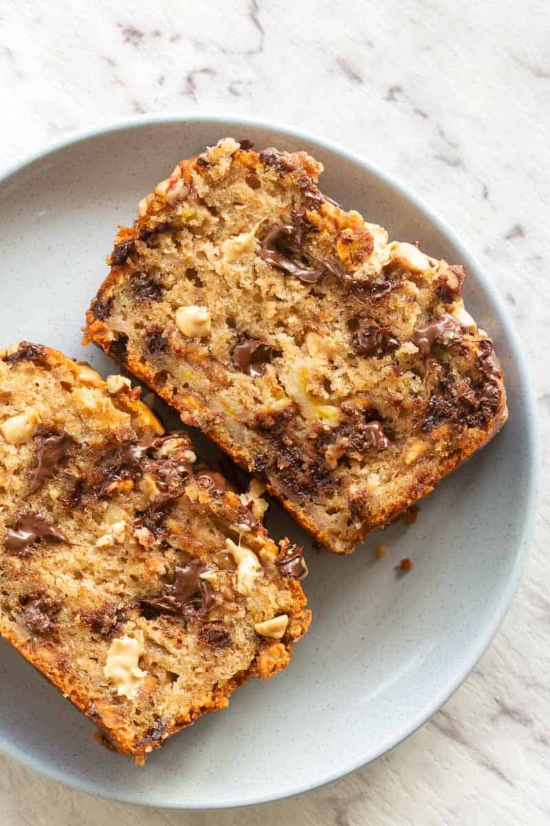 banana bread with Caramilk