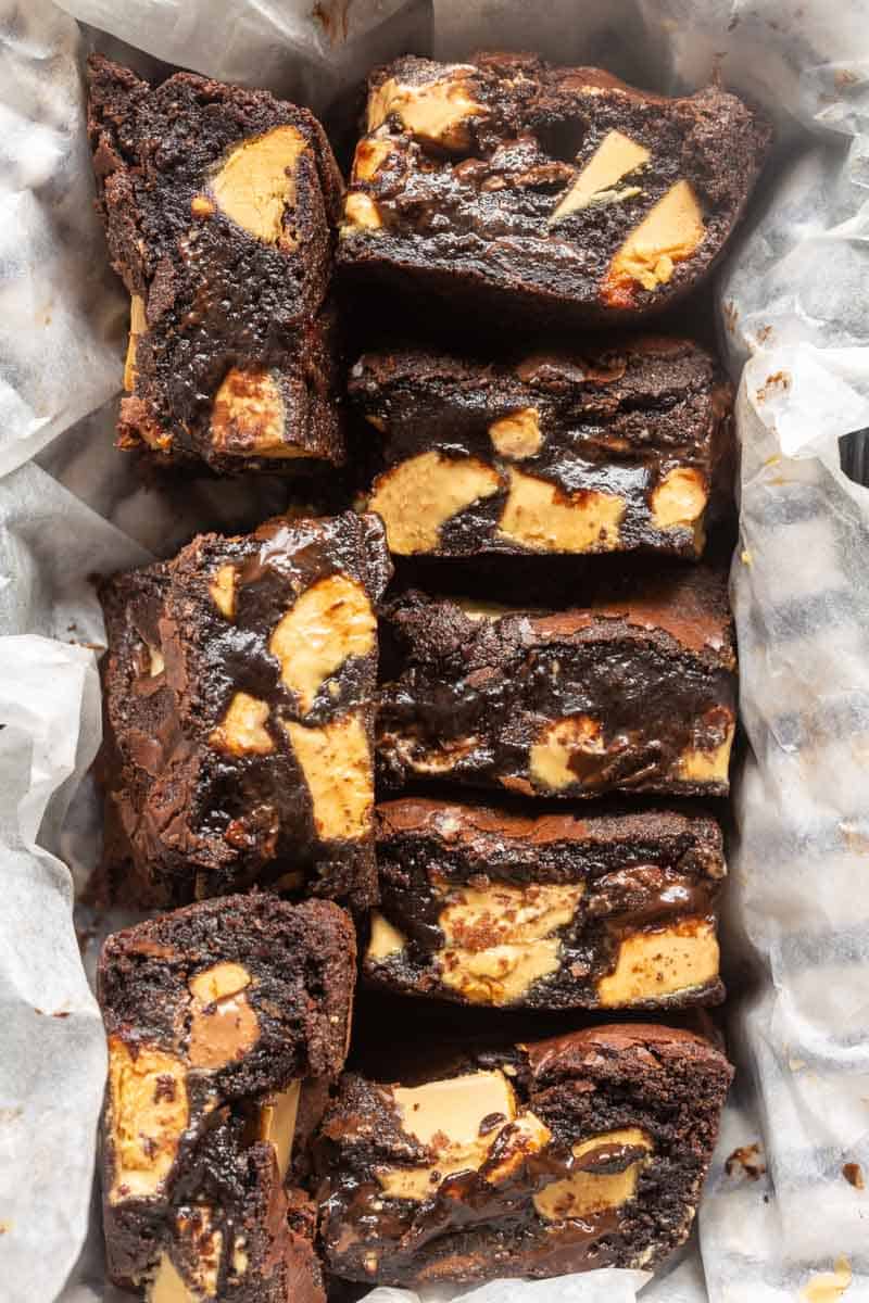 Gluten Free Caramilk Brownies