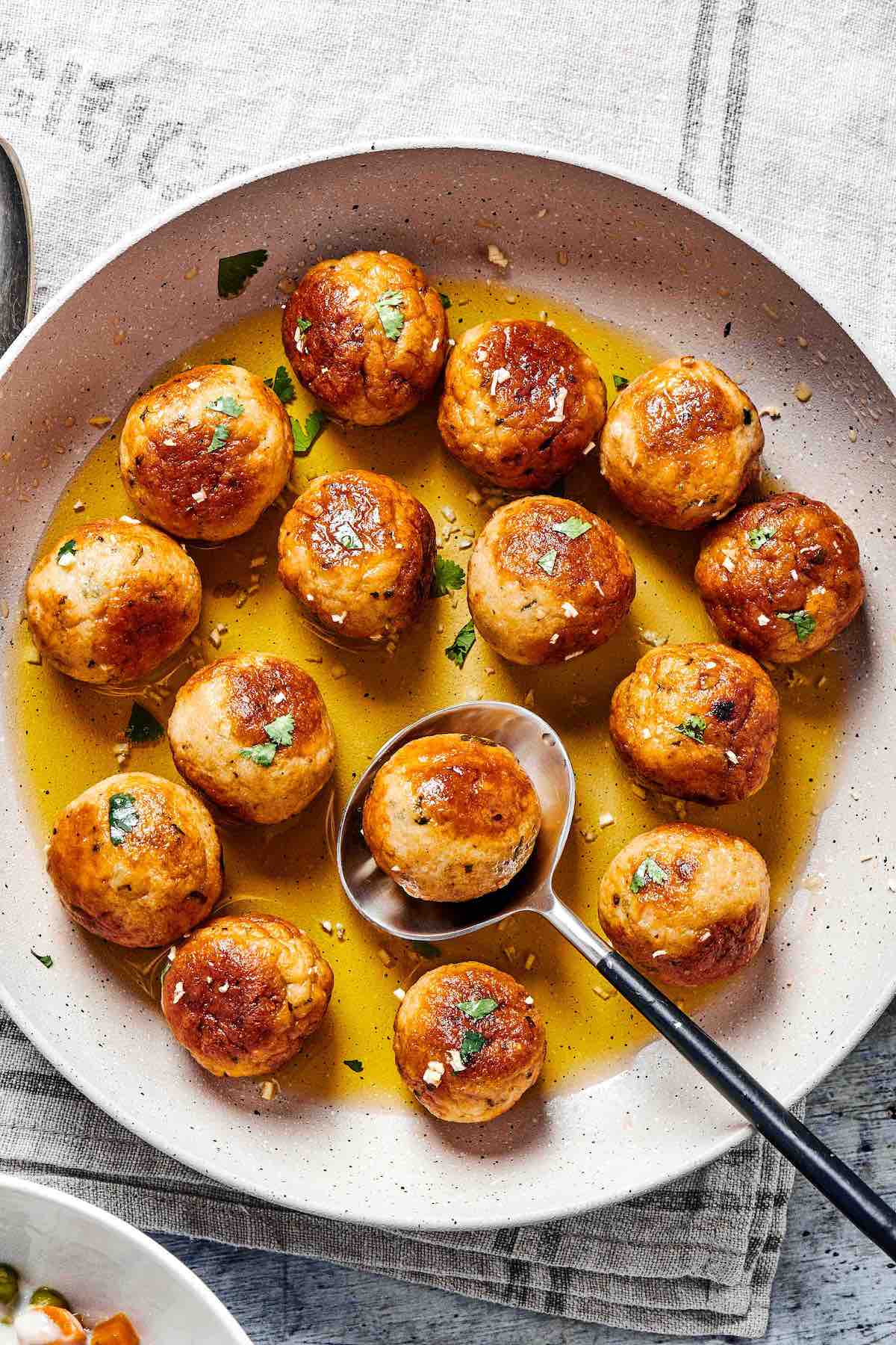 chicken meatballs.