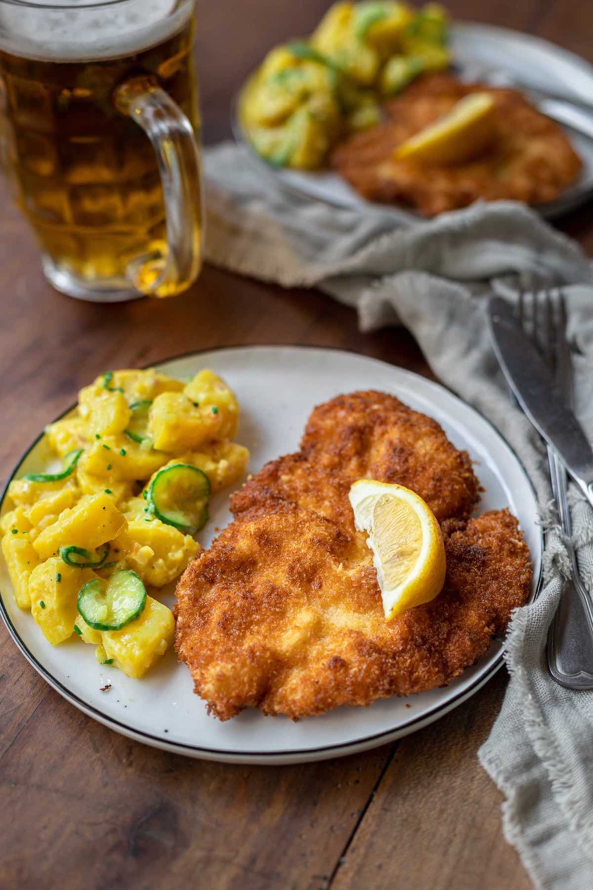 schnitzel chicken.