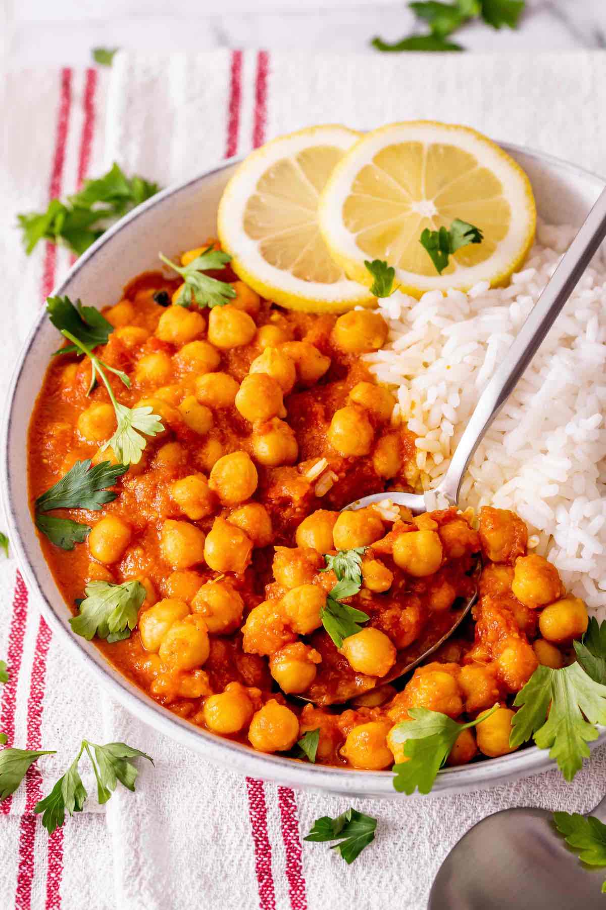 chickpea masala.