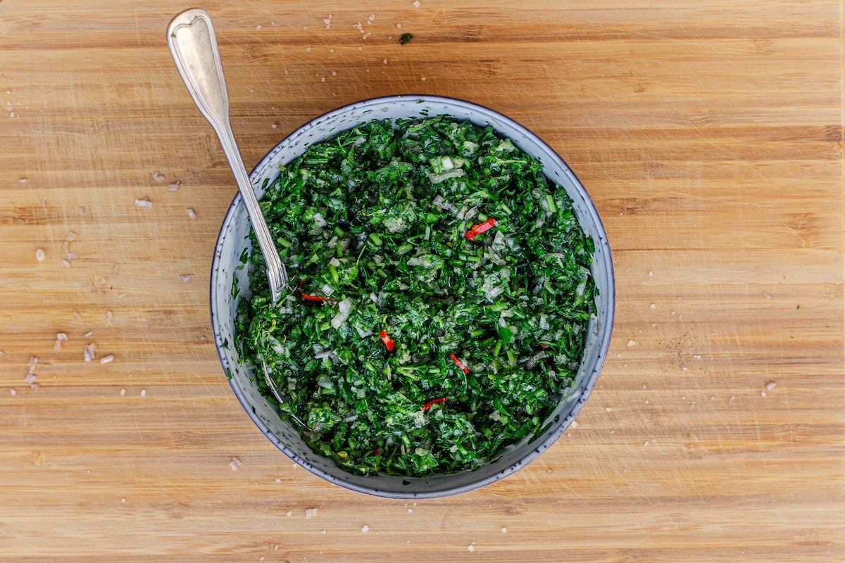 chimichurri sauce.