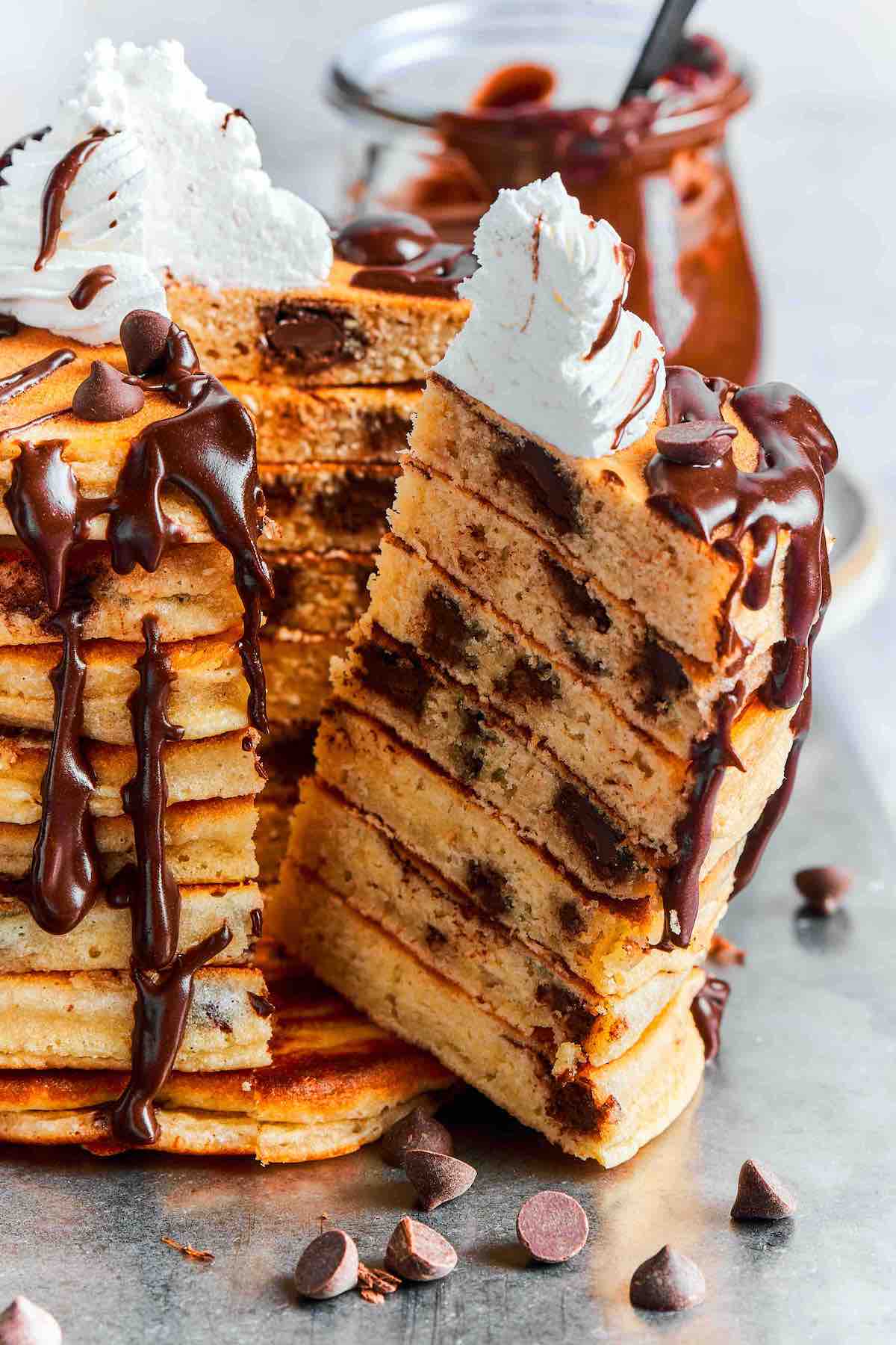 chocolate chip pancakes recipe.