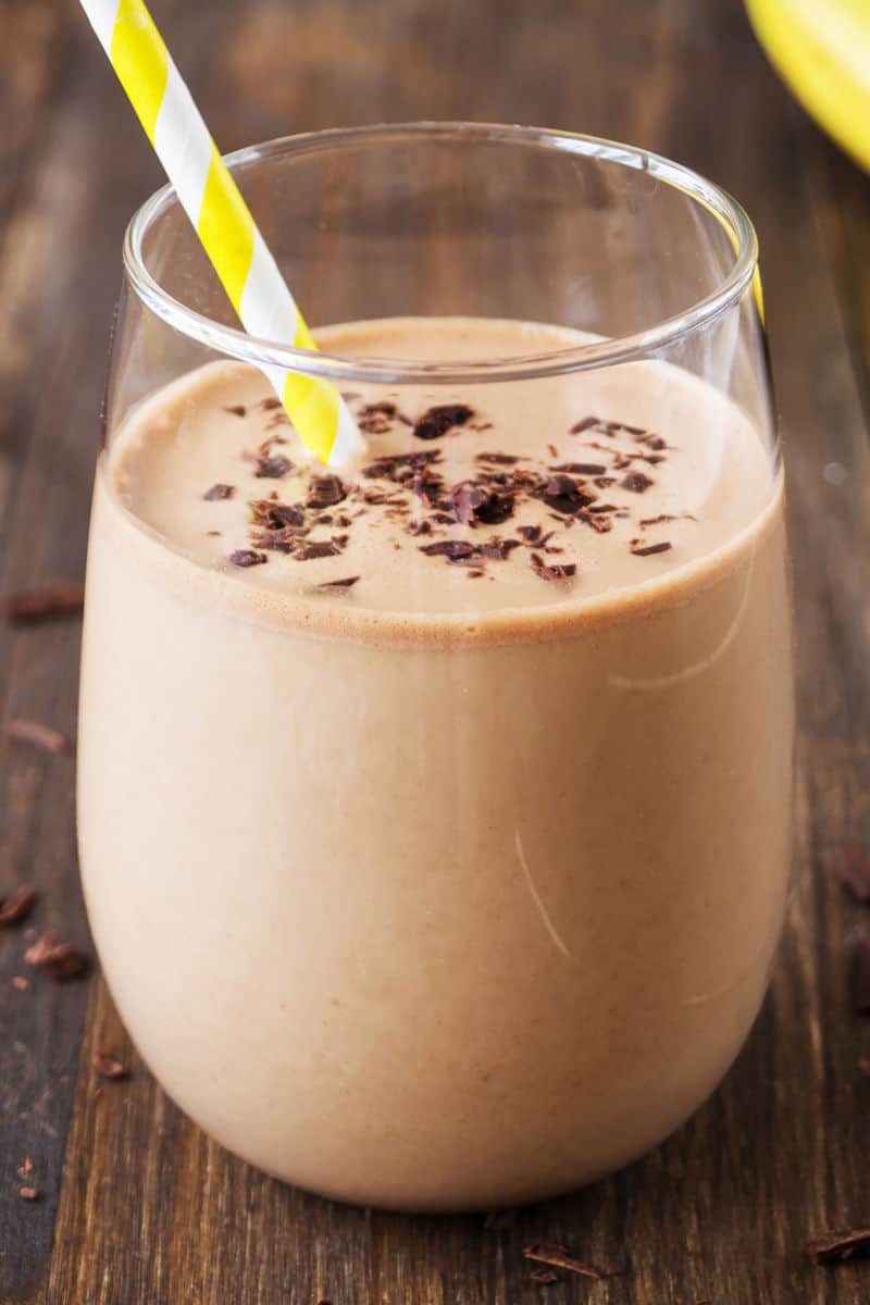 chocolate peanut butter banana smoothie