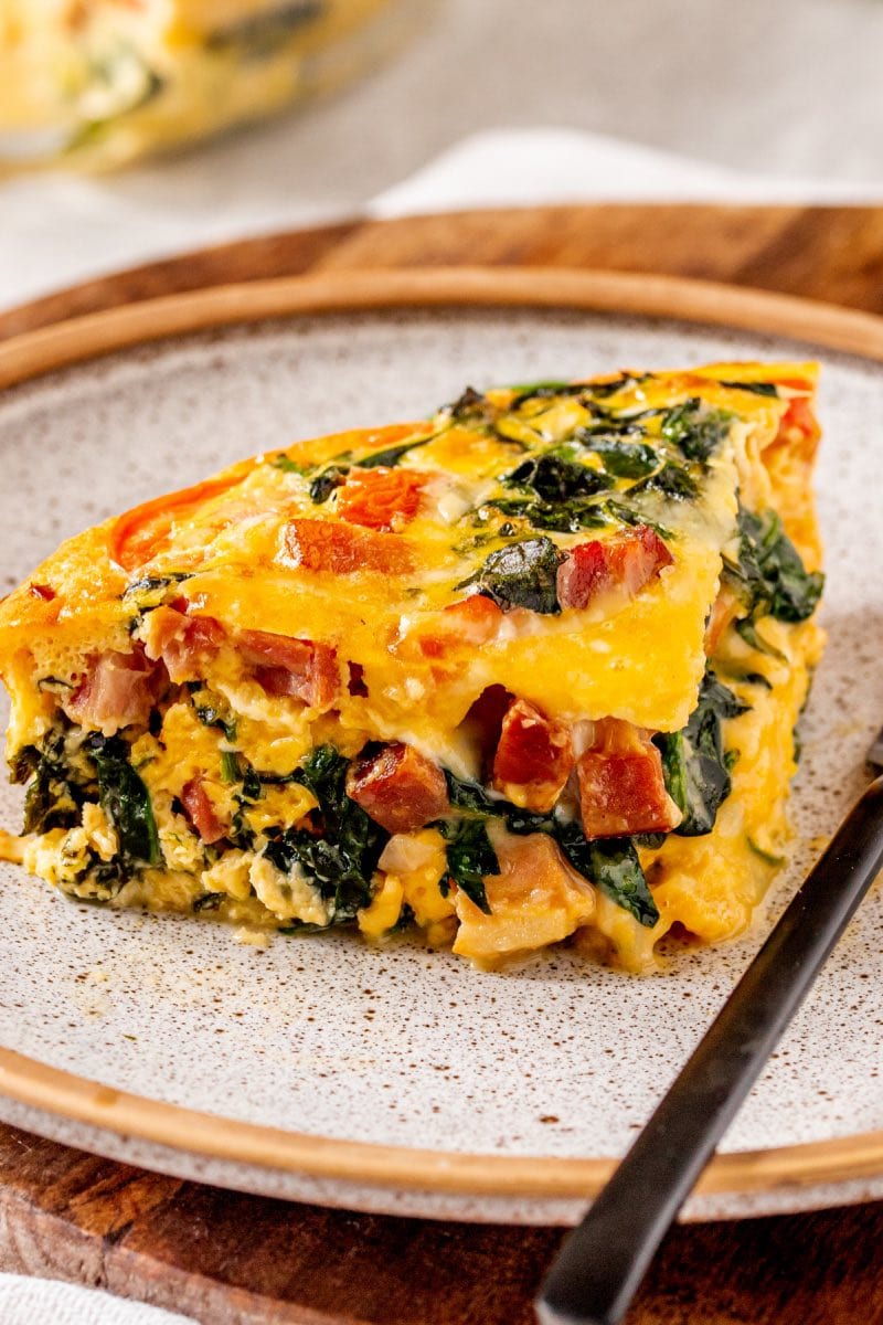 spinach frittata.