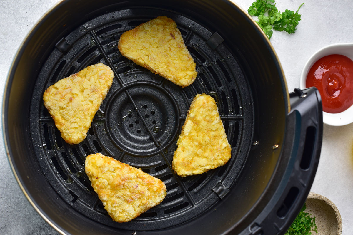 frozen hash browns in air fryer.