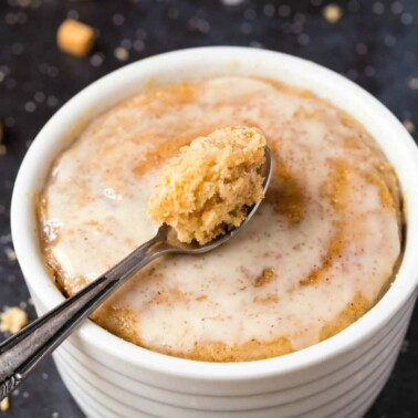 gingerbread mug cake