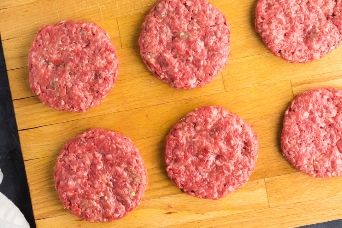 healthy burger patties.