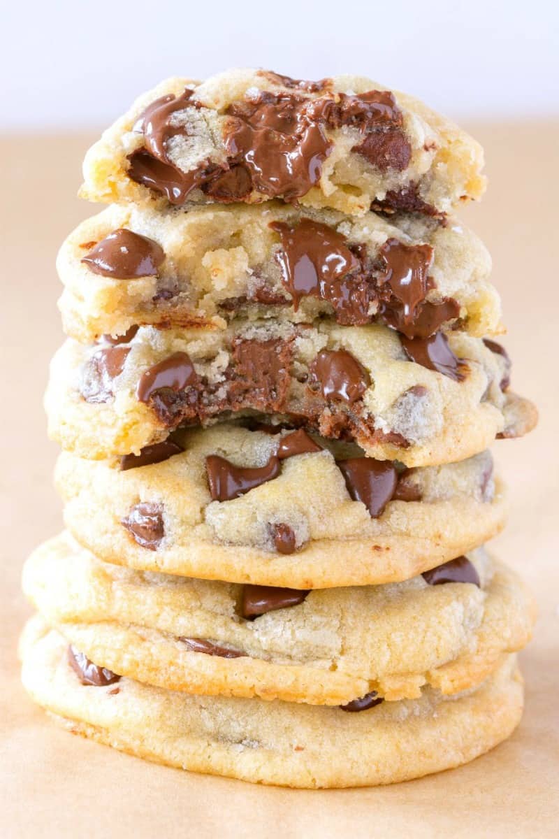 healthy chocolate chip cookies