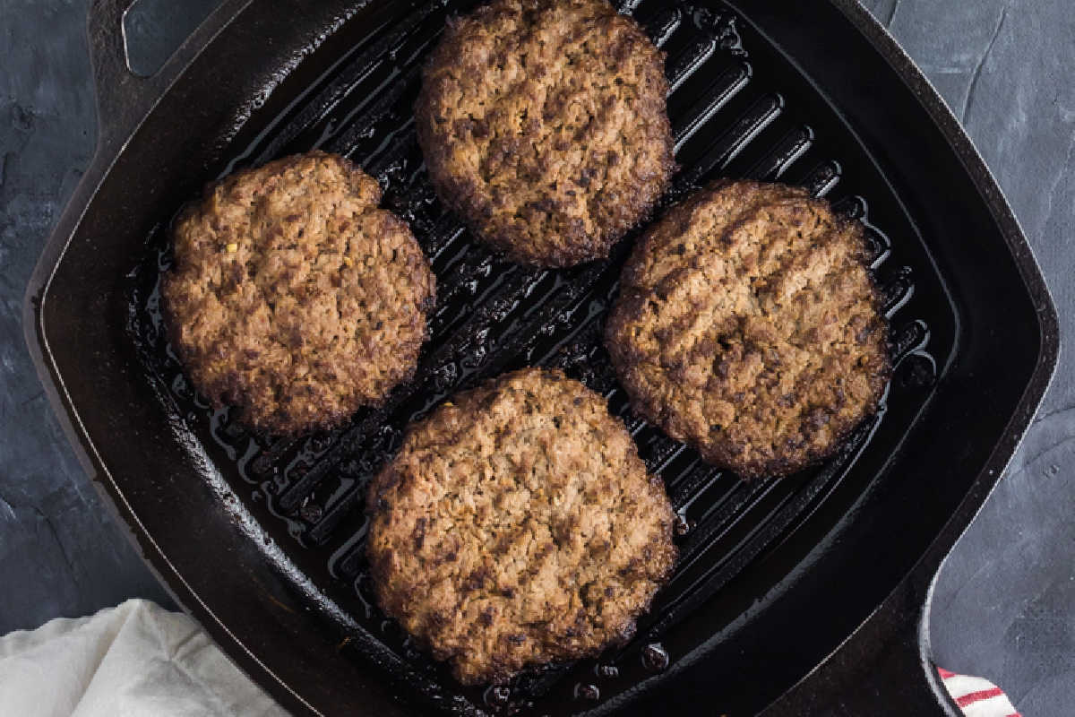 healthy hamburger patties.