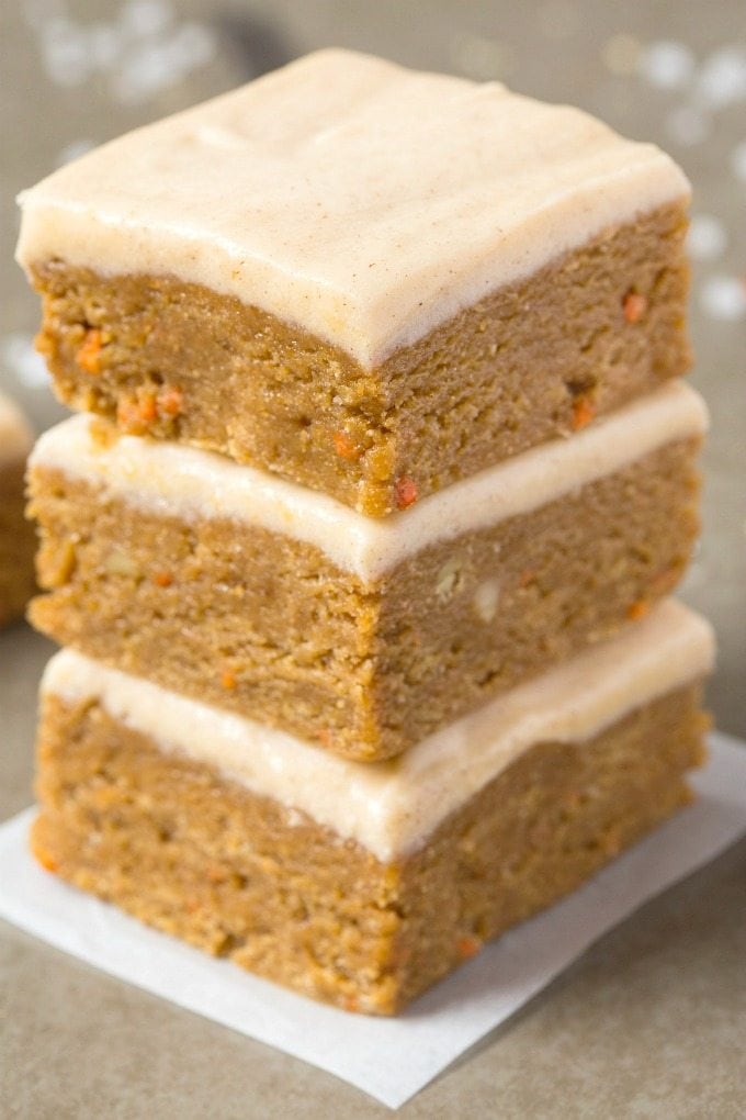 raw carrot cake bars