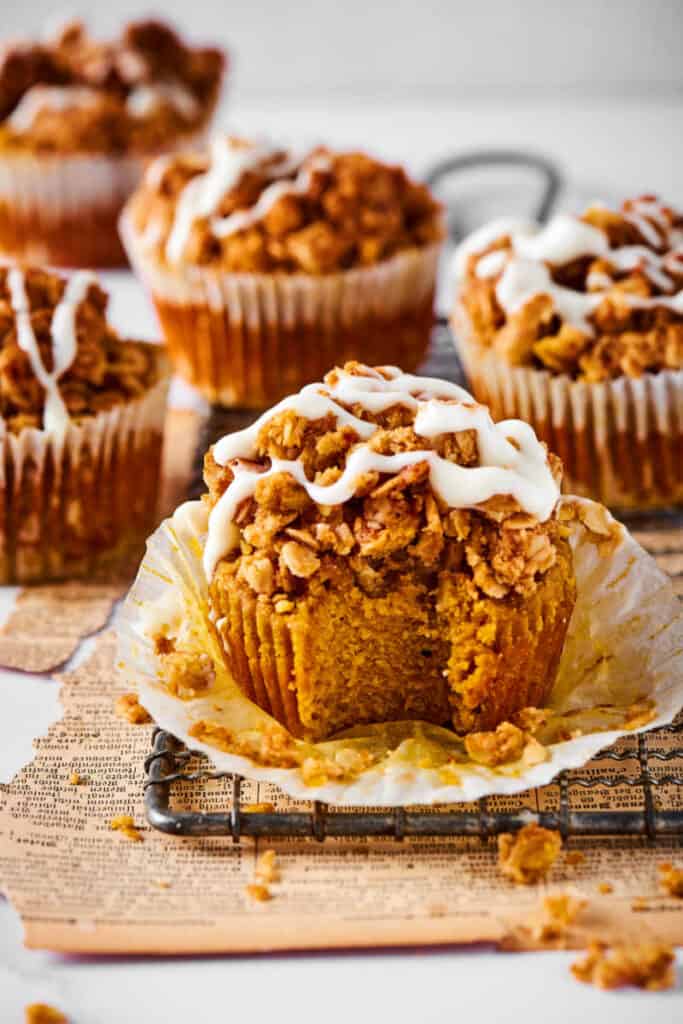 pumpkin oat muffins