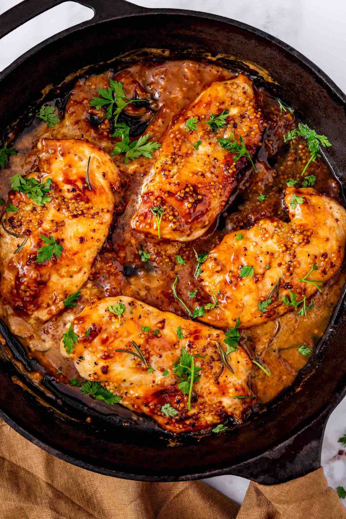 honey mustard chicken.