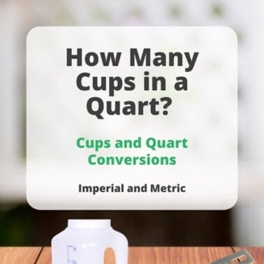 how many cups are in a quart.