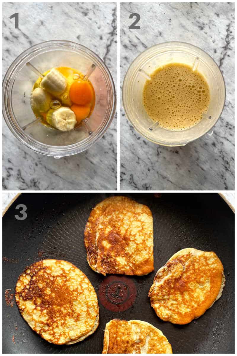 how to make 2 ingredient banana pancakes