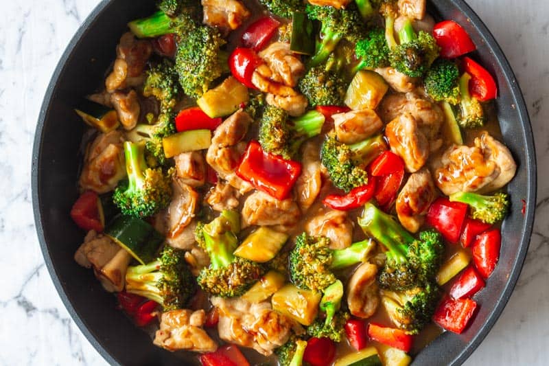 chicken and vegetables