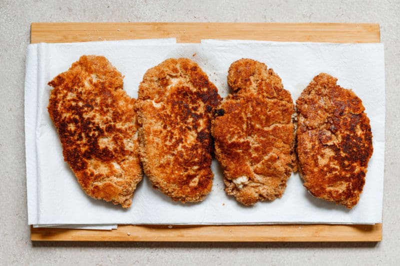 fried chicken breast cutlets