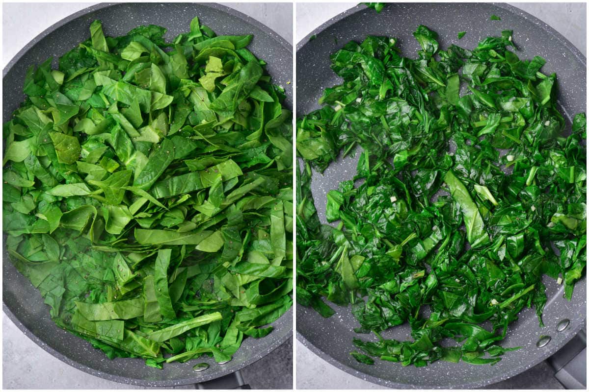 how to saute spinach.