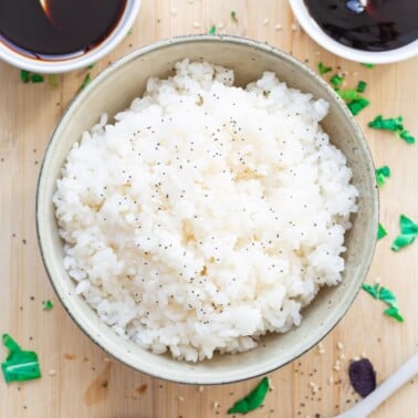 instant pot sushi rice recipe.