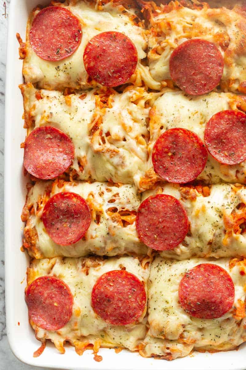 keto pizza casserole