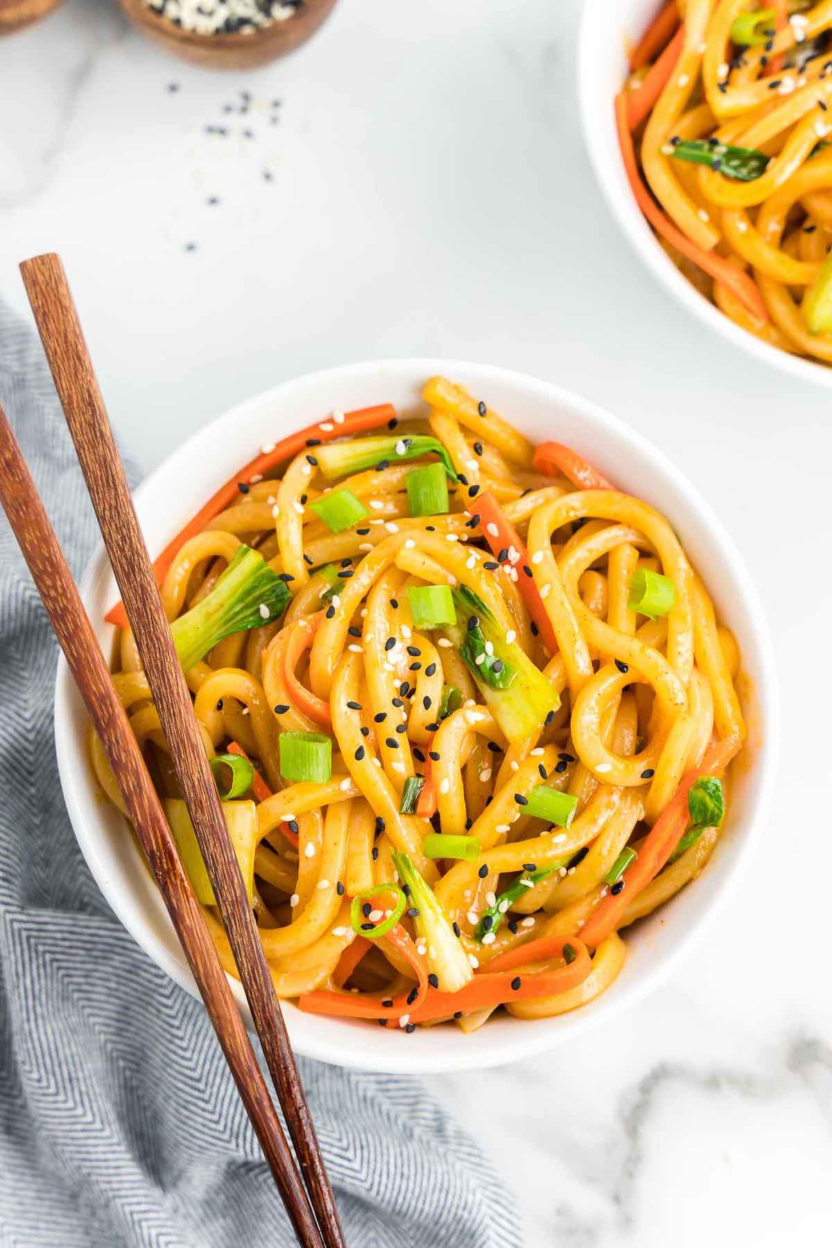 spicy korean noodles.