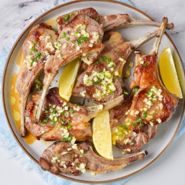 lamb lollipops recipe.