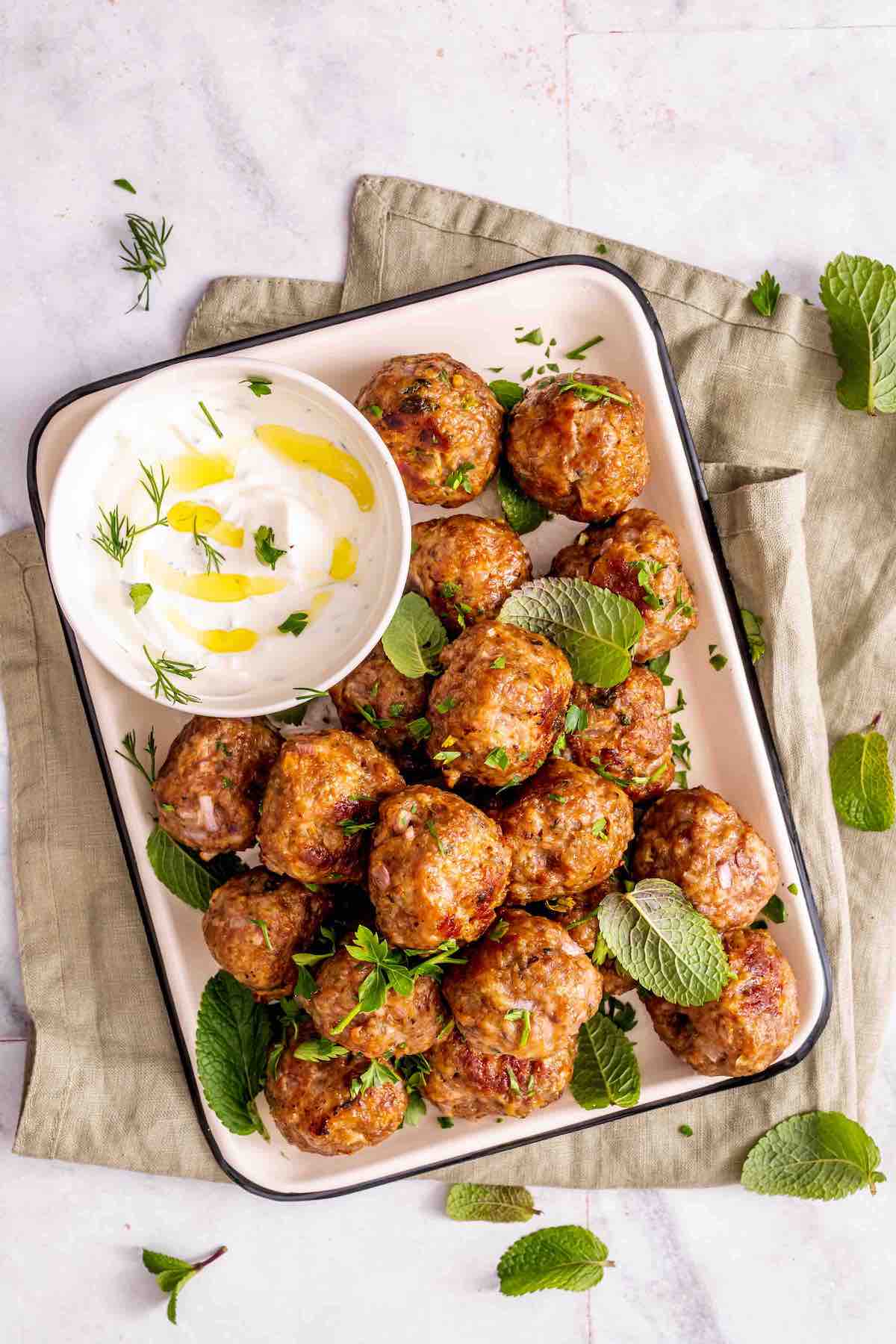 lamb meatballs.