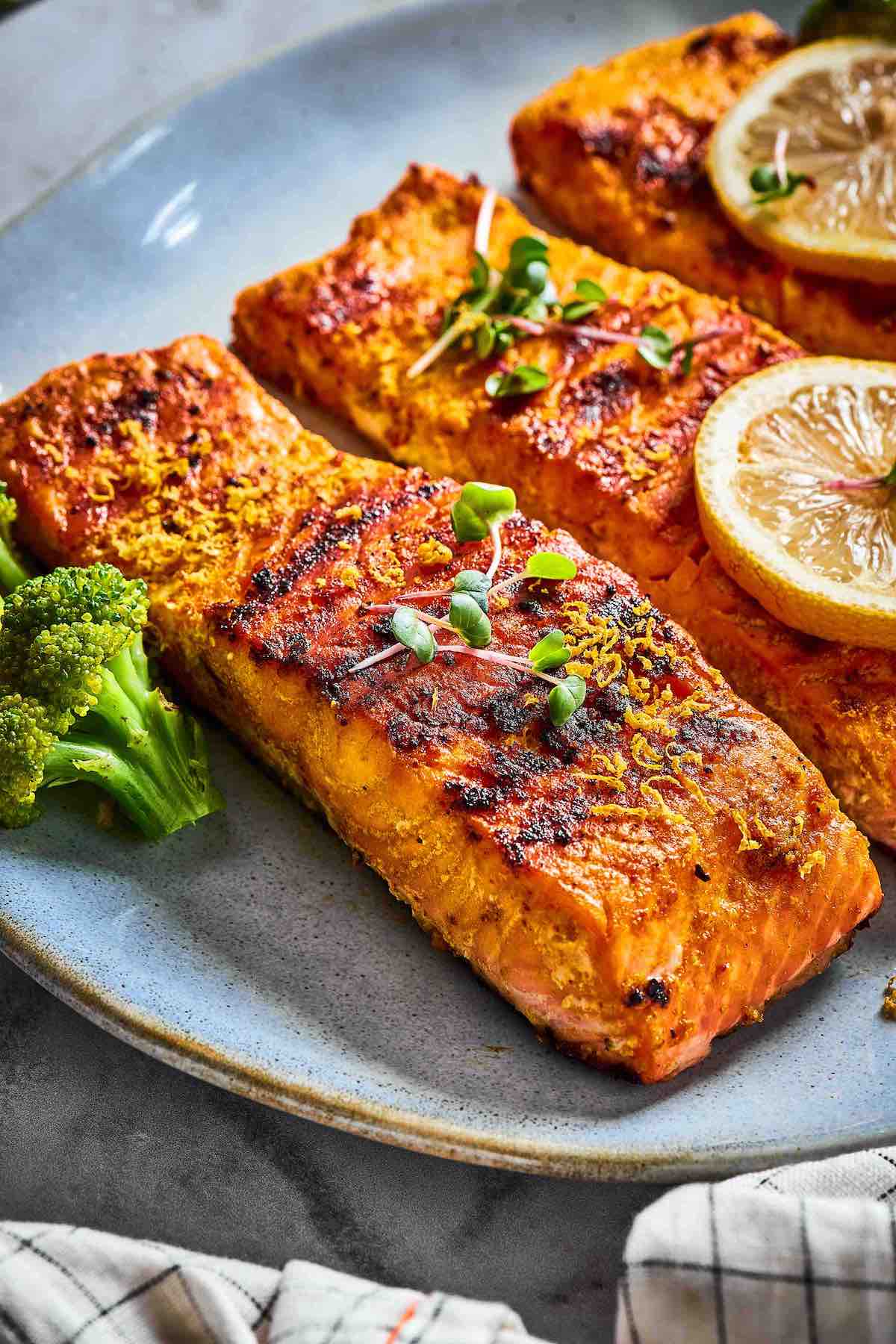 lemon pepper salmon.