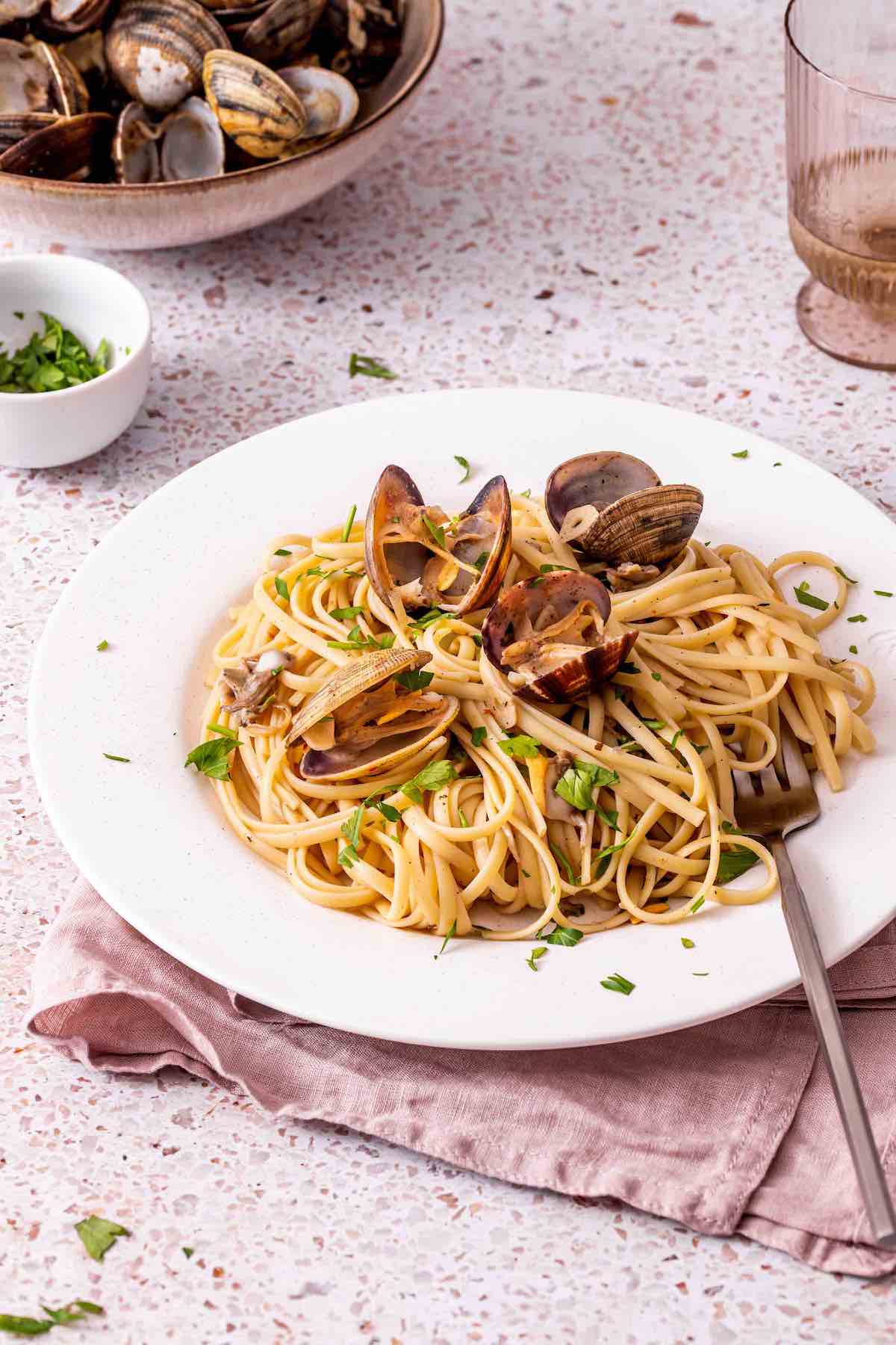 linguine with clams.