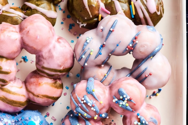 glazed mochi donuts.