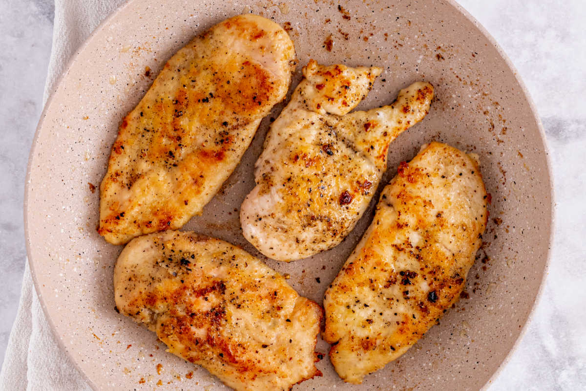 pan fried chicken breast.