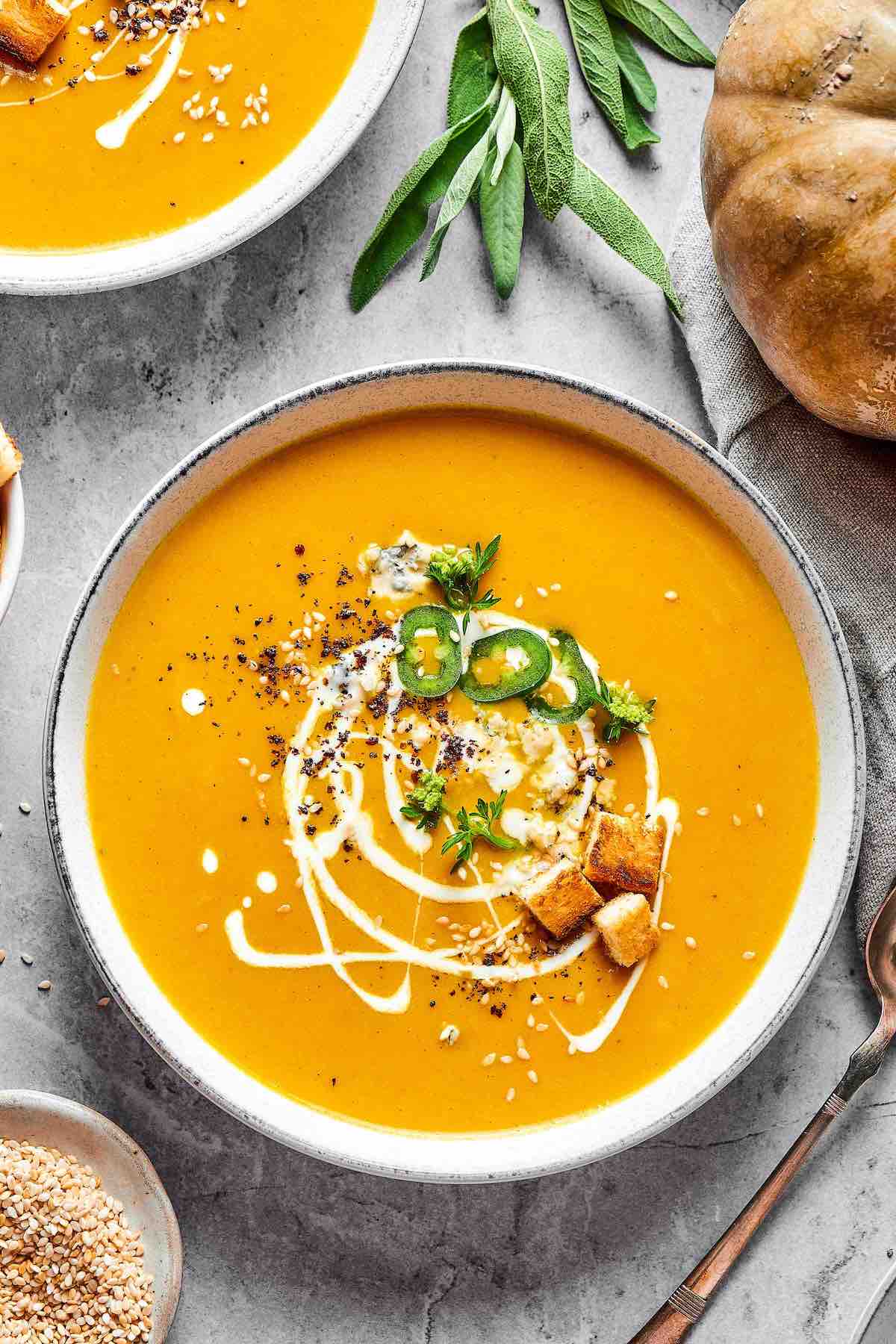 pumpkin curry soup.