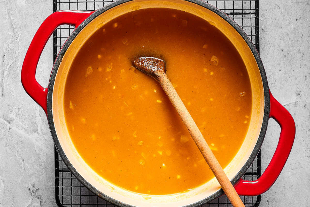 pumpkin soup base.