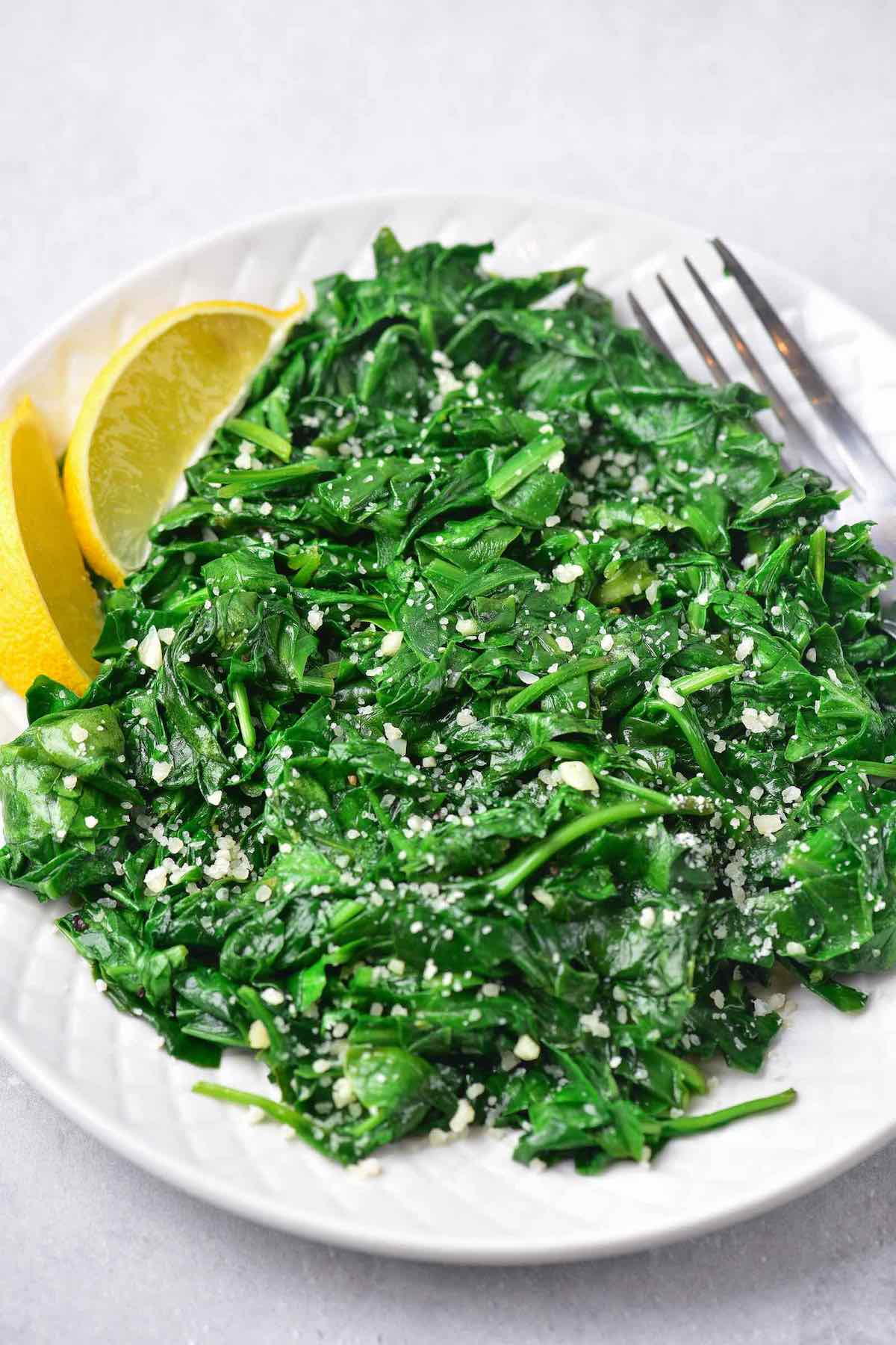 sauteed spinach.