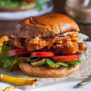 spicy chicken sandwich.