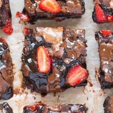 strawberry brownies recipe.