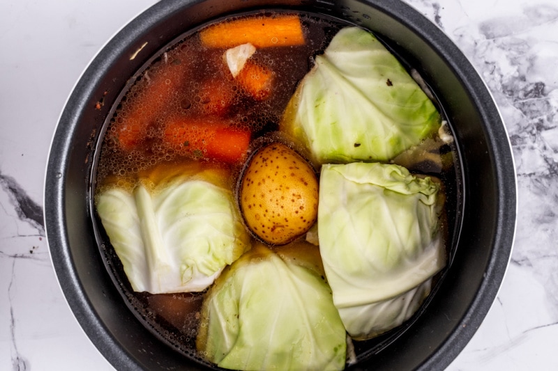 vegetables in instant pot.